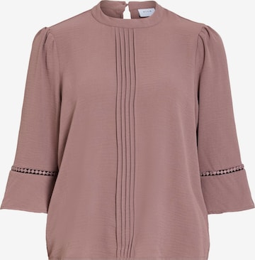 Chemisier 'VIRella' VILA en marron : devant