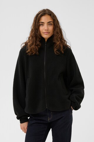 CULTURE Tussenjas 'CUpilota ' in Zwart: voorkant