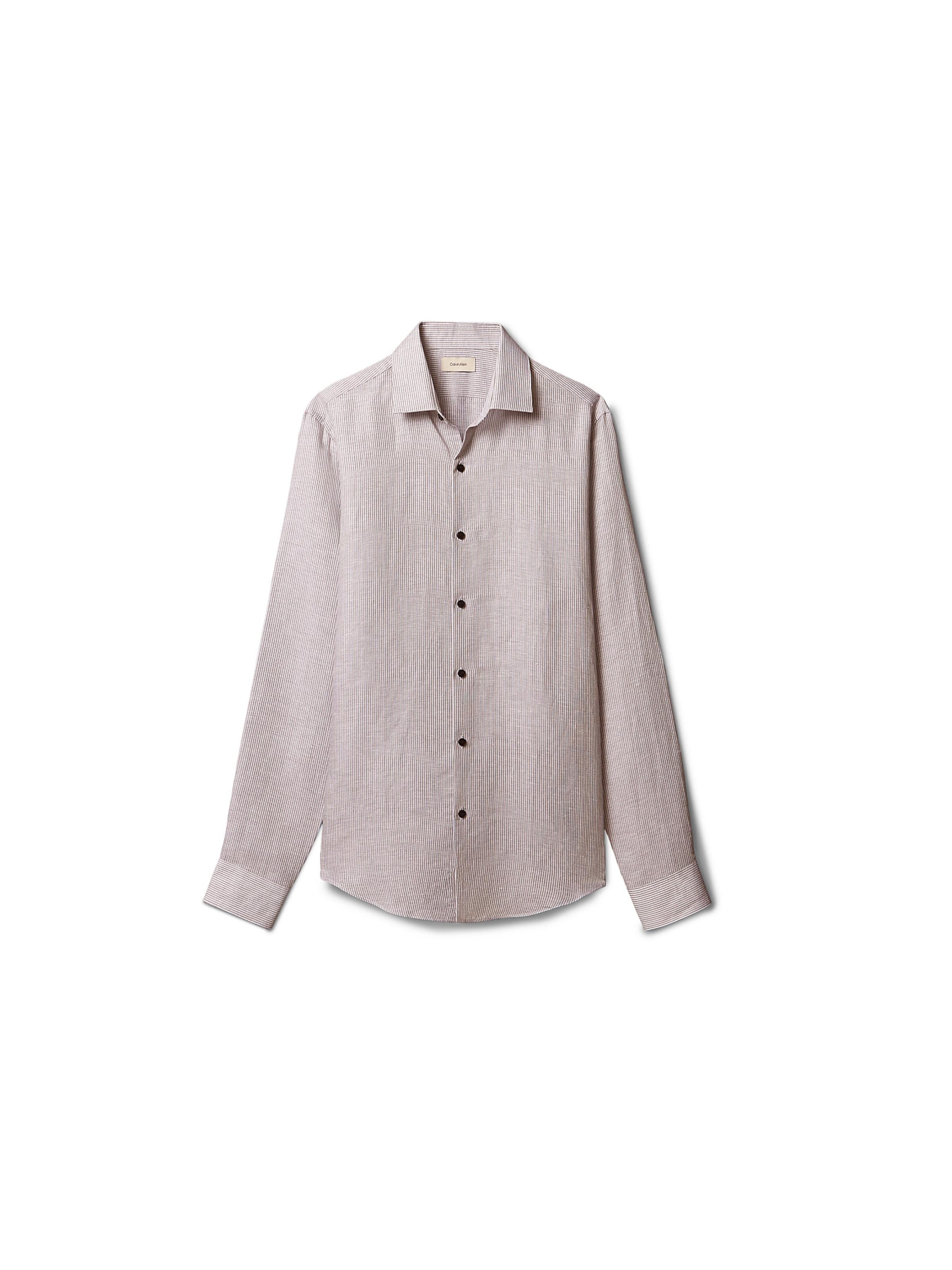 Calvin Klein Regular fit Button Up Shirt in Grey: front