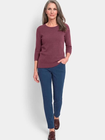 Goldner Pullover in Lila