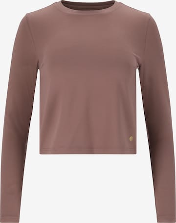 Athlecia Performance Shirt in Brown: front