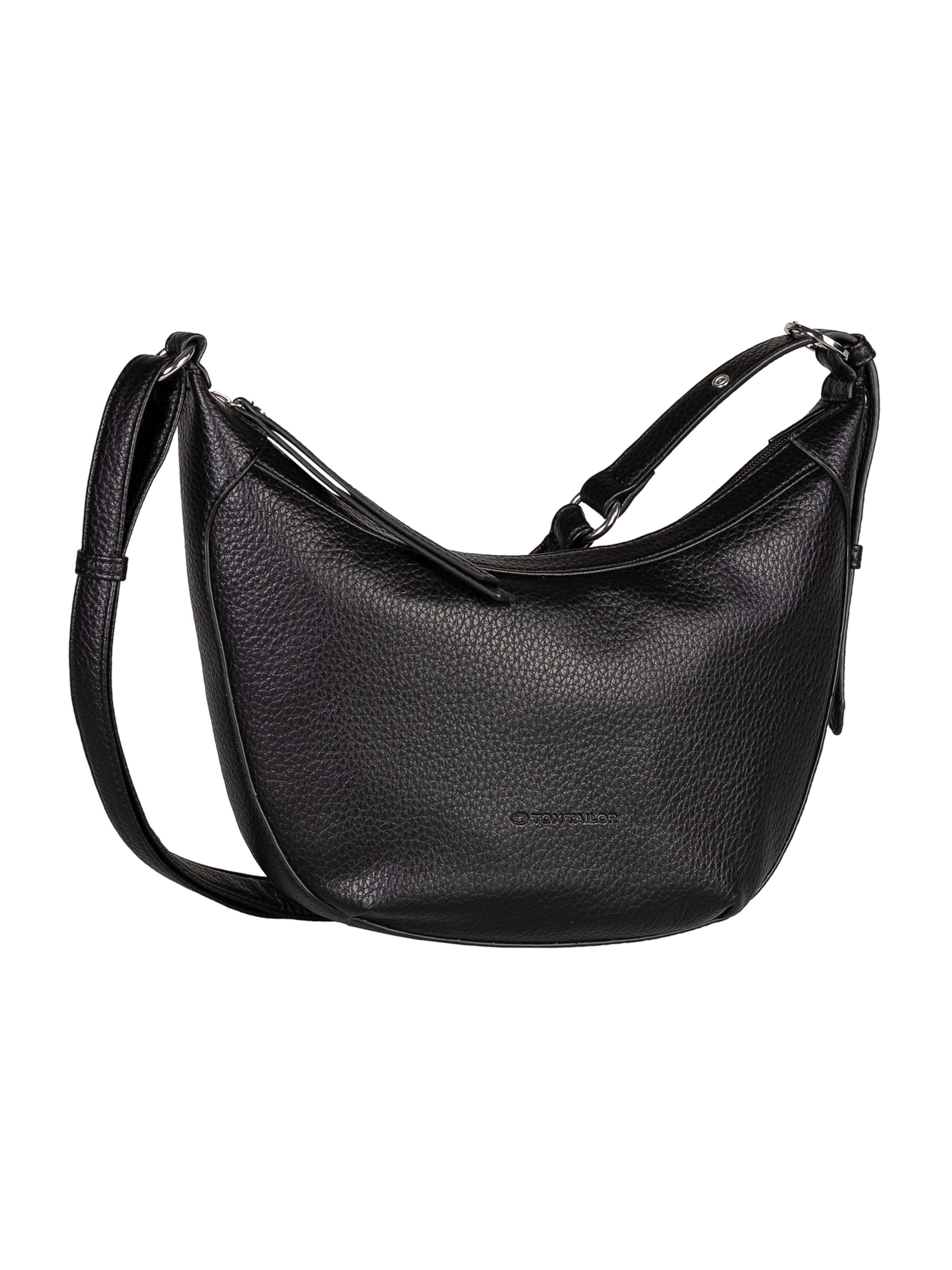 juoda TOM TAILOR Rankinė su ilgu dirželiu 'Lina': priekis