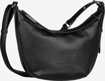 juoda TOM TAILOR Rankinė su ilgu dirželiu 'Lina': priekis