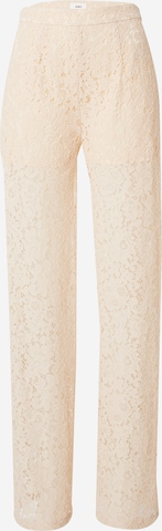 Wide leg Pantaloni 'OBJIBI' di OBJECT in beige: frontale