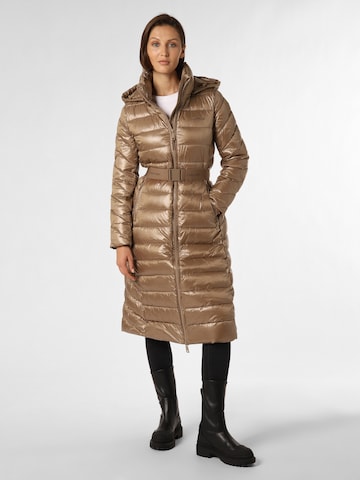 Calvin Klein Winter Coat in Brown: front