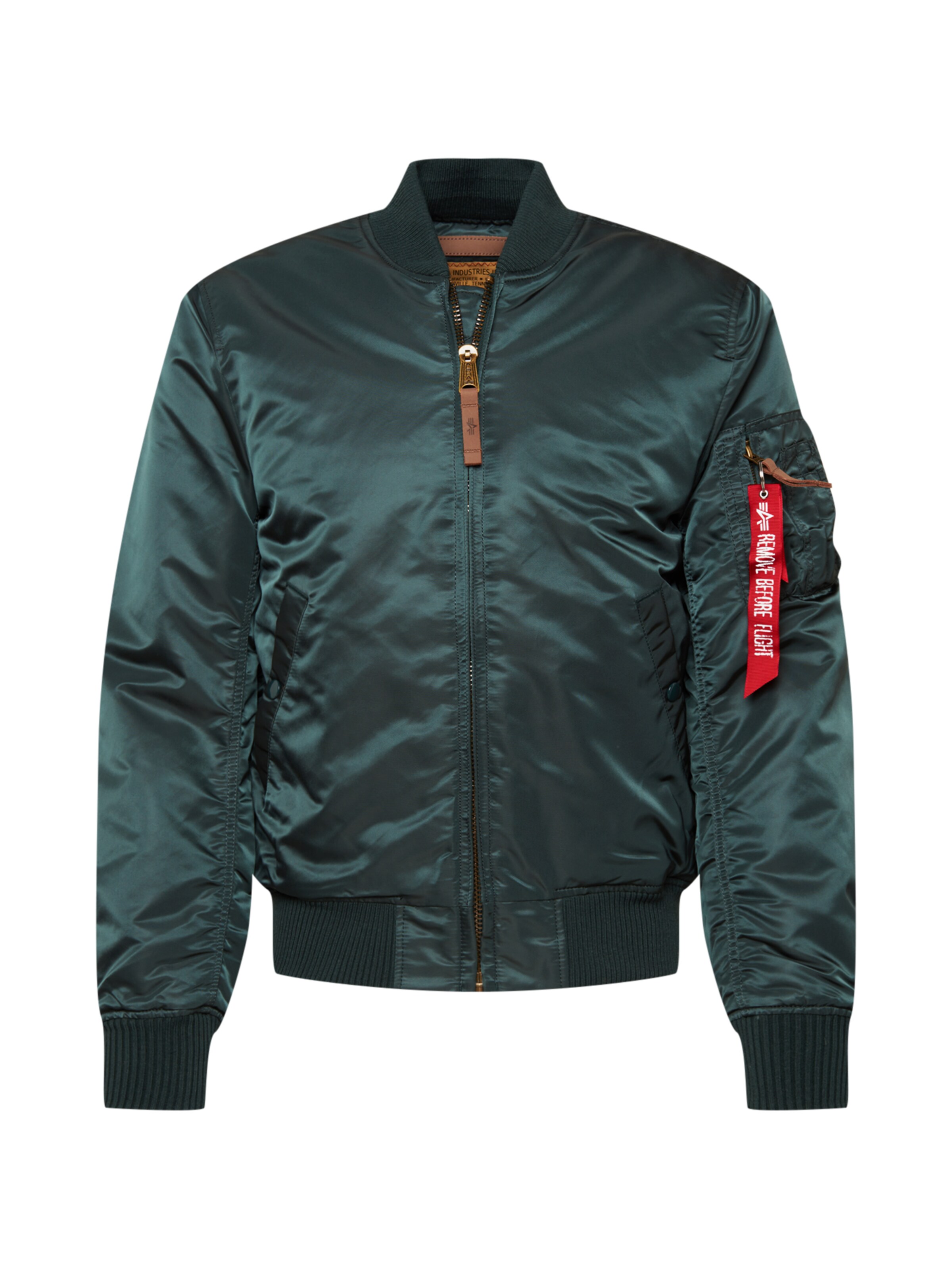 ALPHA INDUSTRIES Φθινοπωρινό και ανοιξιάτικο μπουφάν 'MA-1 VF 59' σε πράσινο: μπροστά