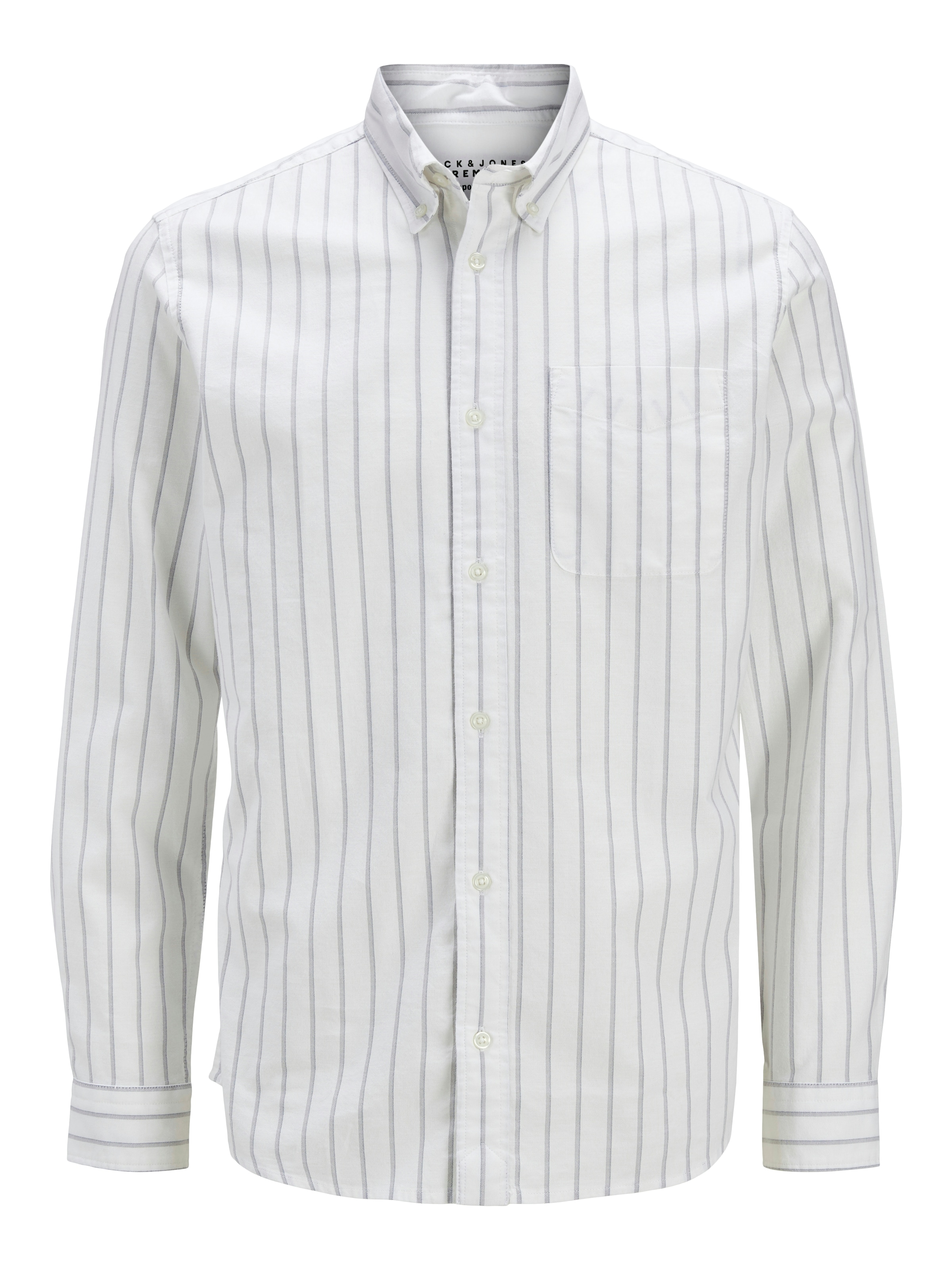 Coupe slim Chemise 'JPRBLUbrook' Jack & Jones Premium en blanc : devant
