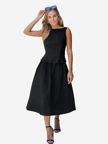 Cupshe Summer Dress in Black: front