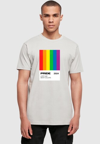 Mister Tee Μπλουζάκι 'Many Colors' σε γκρι: μπροστά