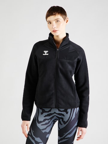 Hummel Athletic Fleece Jacket 'Go' in Black: front