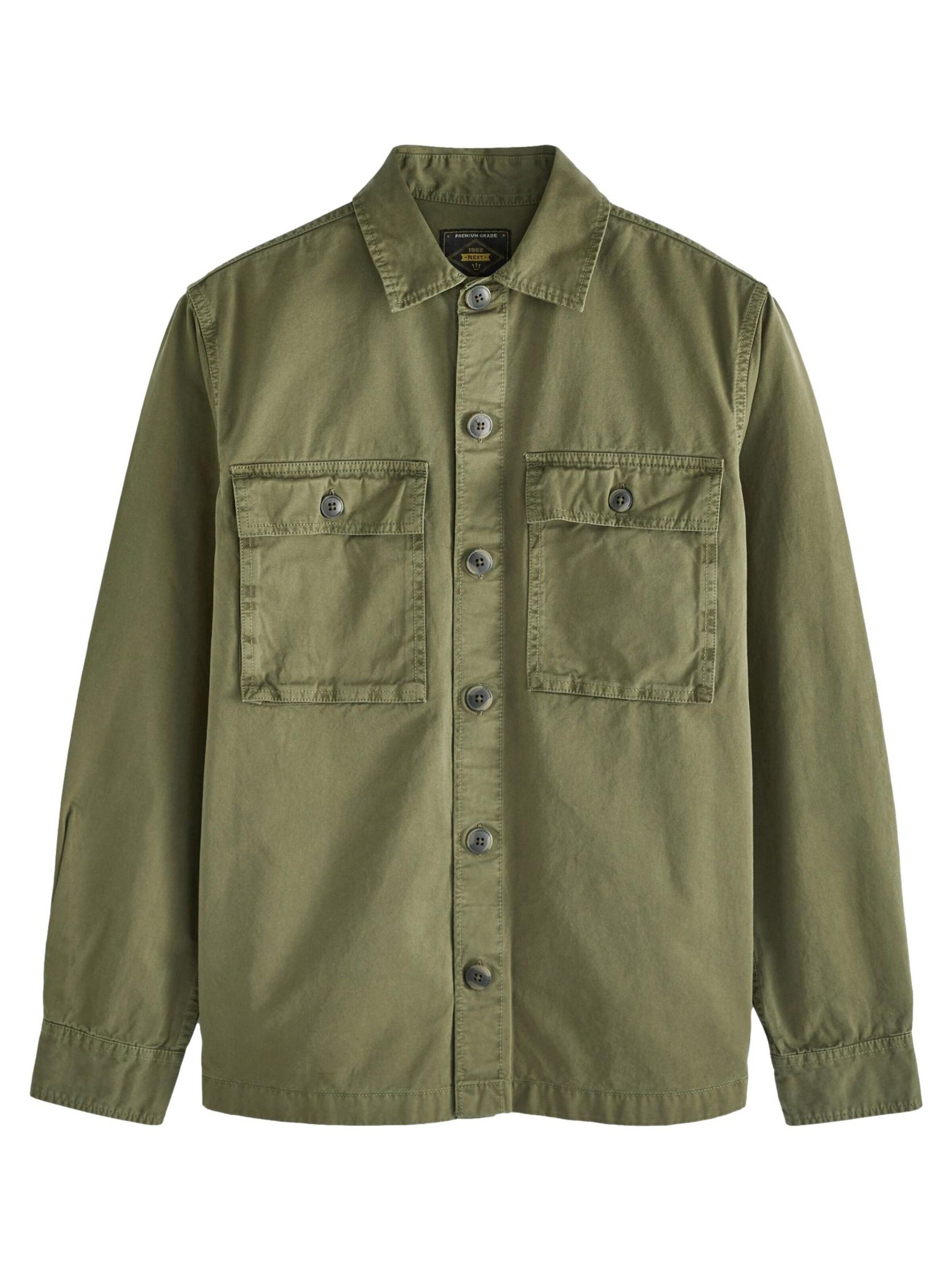 Next Regular fit Πουκάμισο σε πράσινο: μπροστά