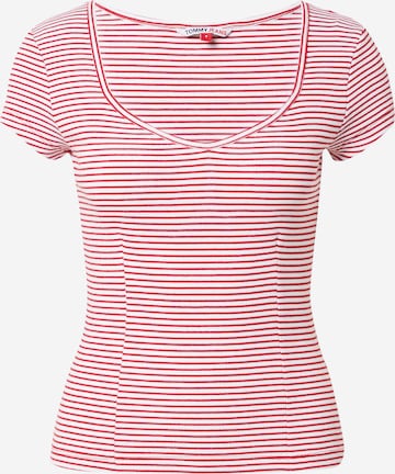 Tommy Jeans - Camiseta en rojo: frente