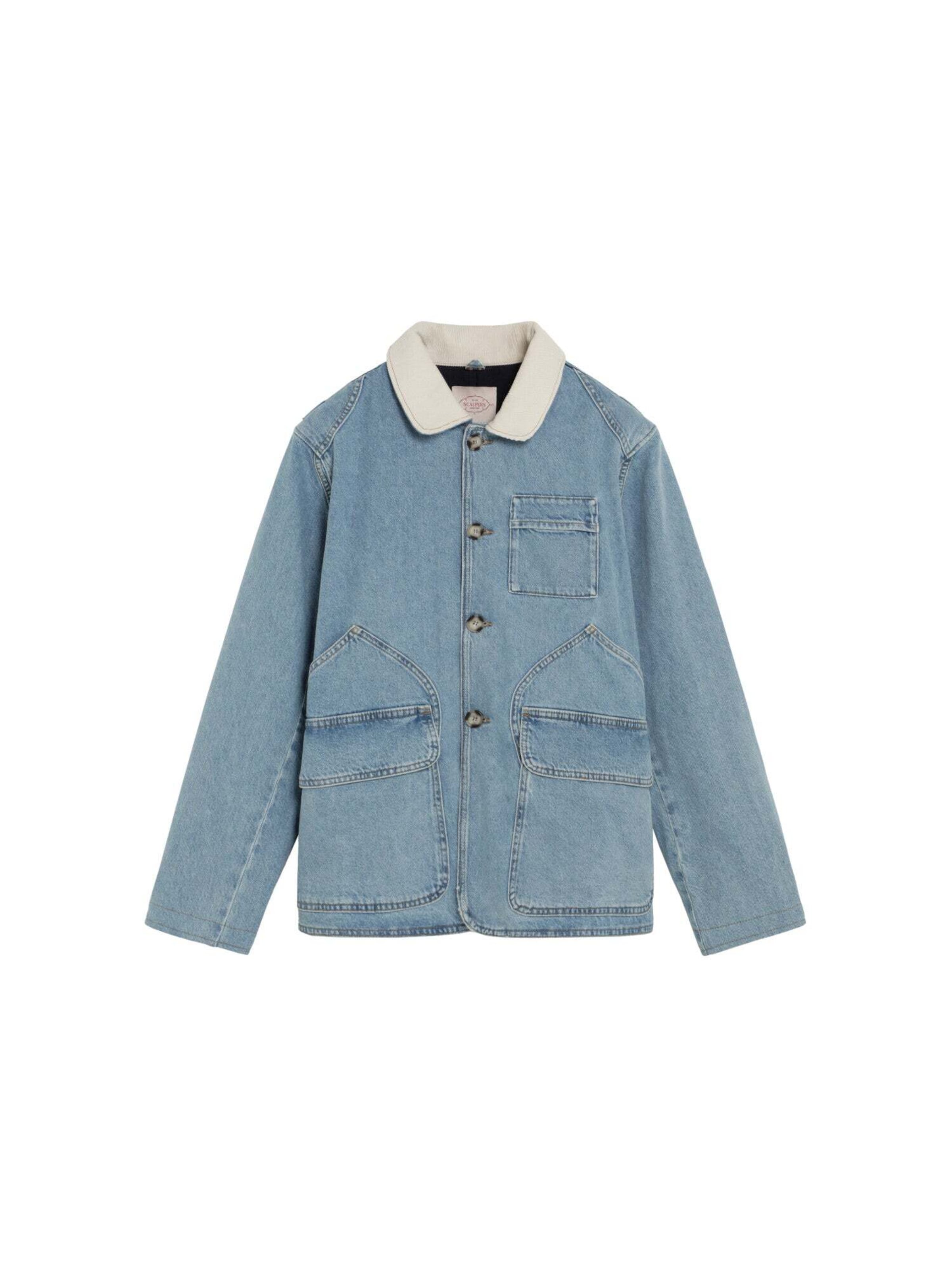 Scalpers Scnorsca Denim Jacket ' ' in Blau: Vorderseite
