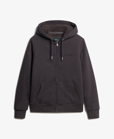 Superdry Veste de survêtement en marron, Vue avec produit