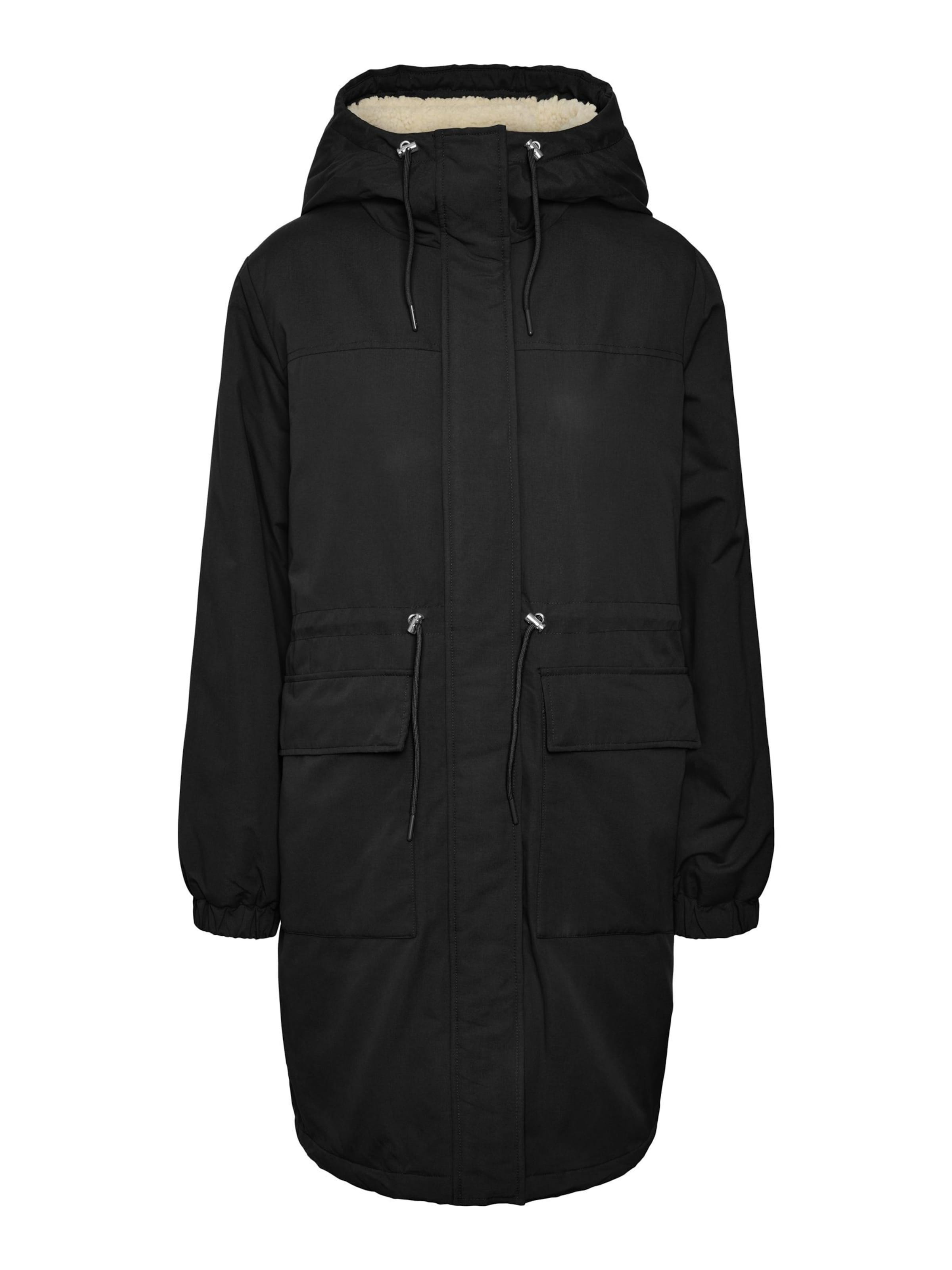 Vero Moda Curve Зимняя парка 'VMCALMA' в Черный: спереди