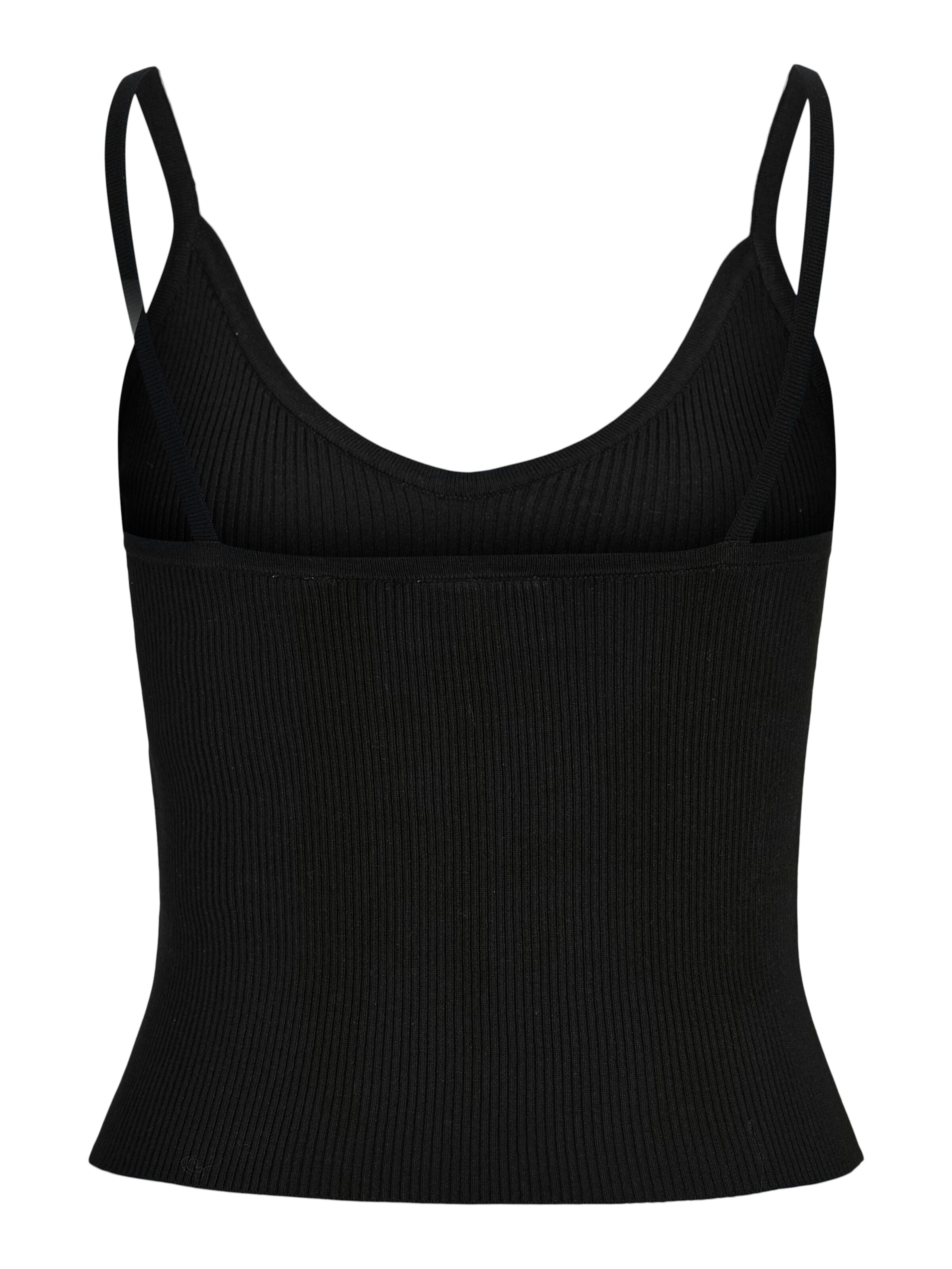 JJXX Vyšívaný top - Čierna