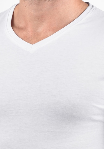 !Solid V-Shirt 'BASIL' in Grau