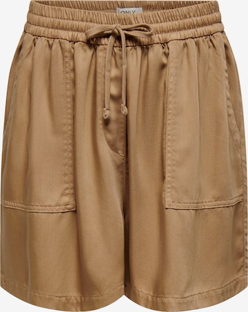 Regular Pantalon 'KENYA' ONLY en marron : devant