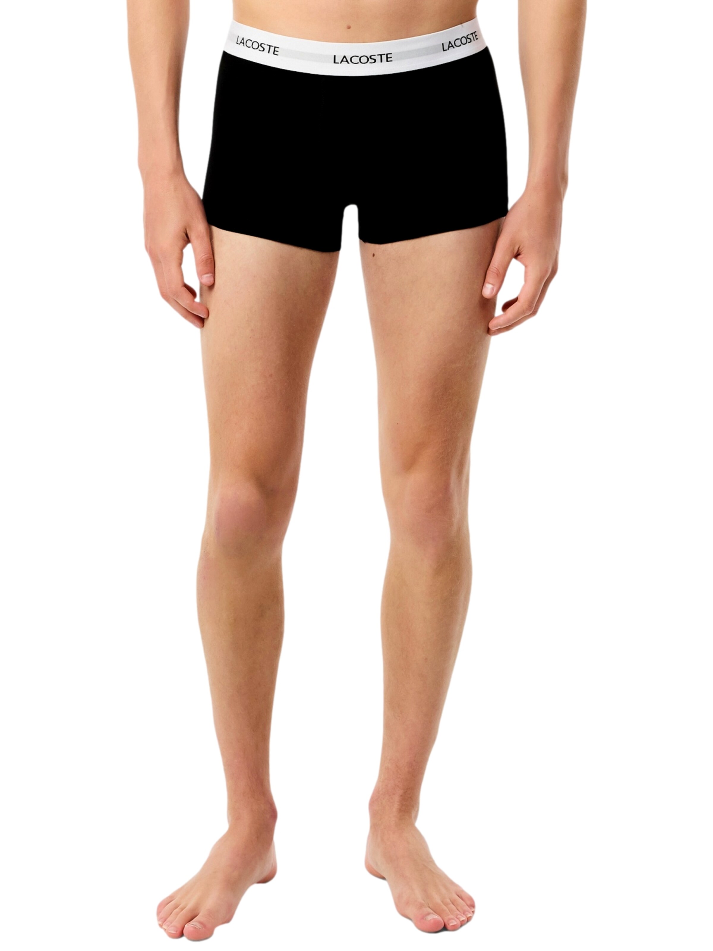 LACOSTE Boxer shorts in Black: front