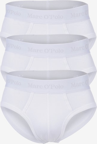 Slip Marc O'Polo en blanc : devant