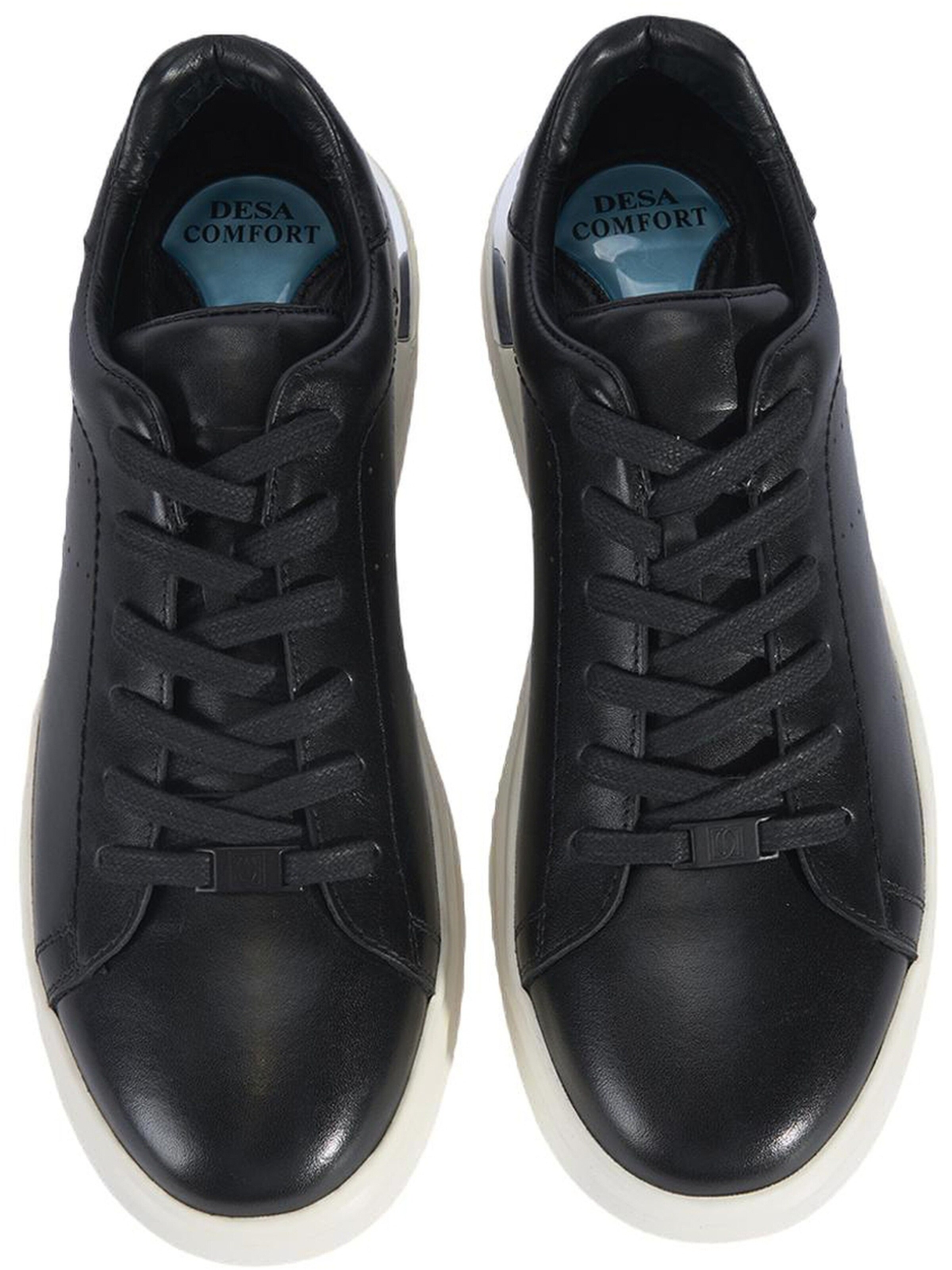 Desa Classic Flats 'Schnürschuhe' in Black