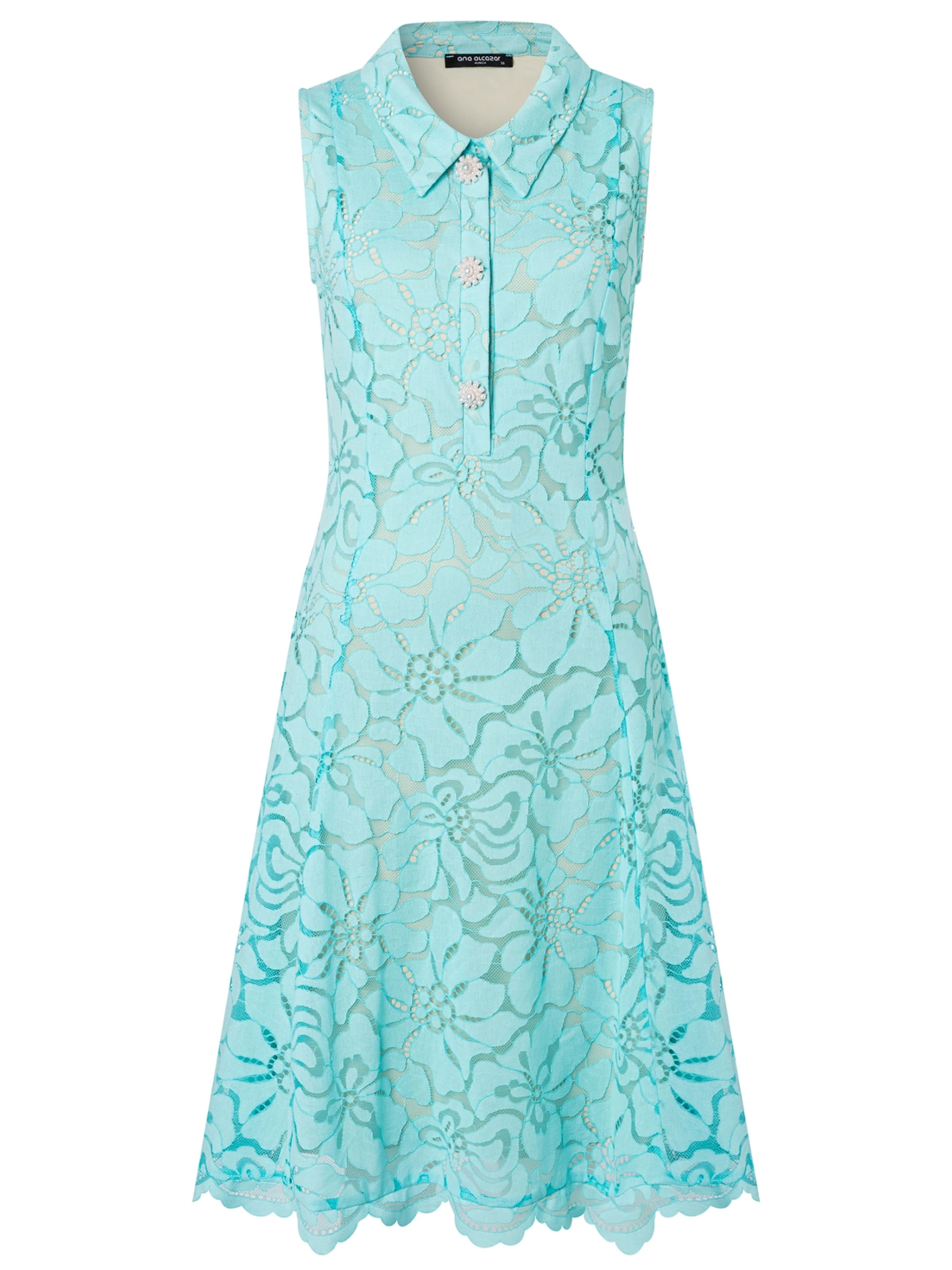 Ana Alcazar Jurk 'Dalun' in Blauw: voorkant