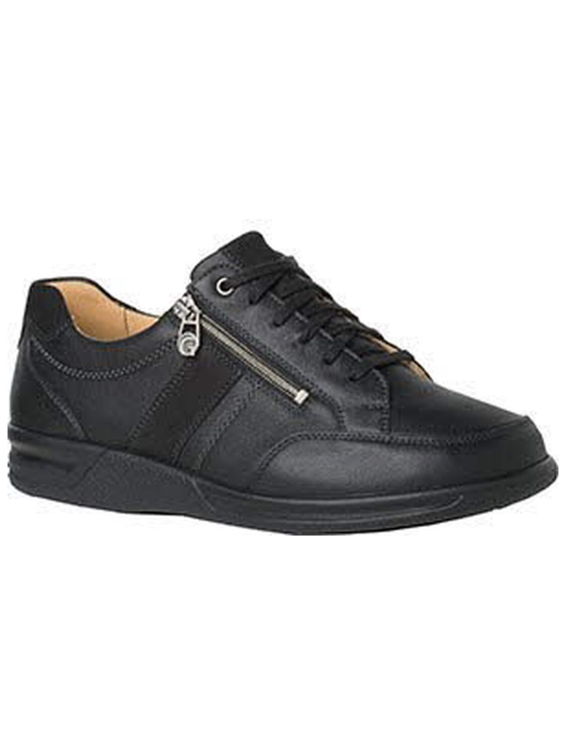 Ganter Veterschoen 'Schnürschuh Herren 9256767 0100 Echtleder in schwarz' in Zwart: voorkant