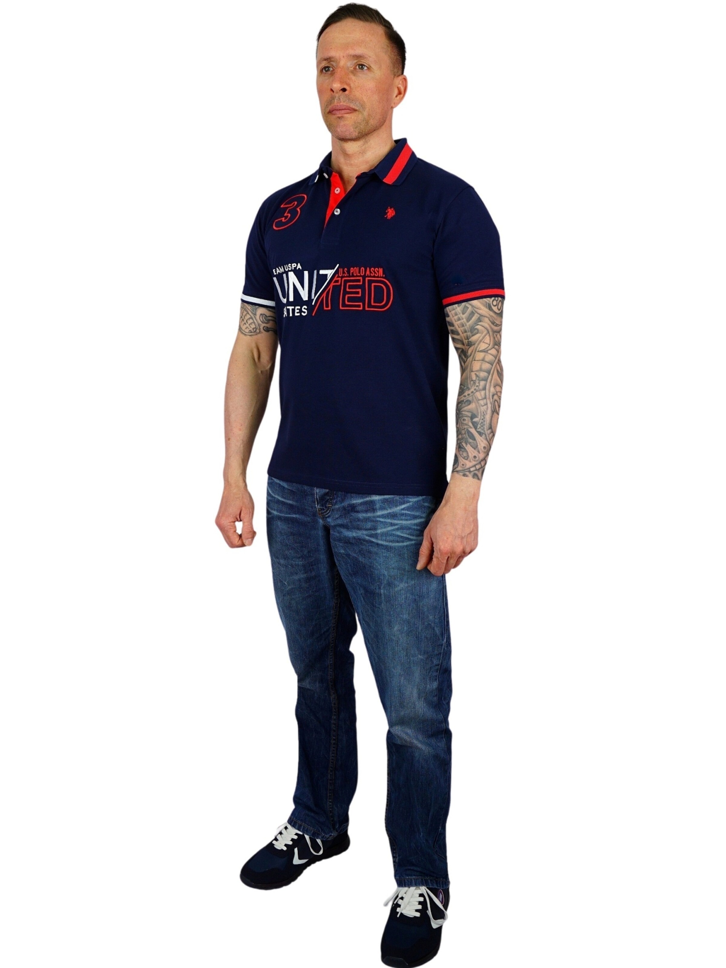 T-Shirt U.S. POLO ASSN. en bleu