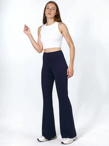 Hiccup - Flared Leggings em azul