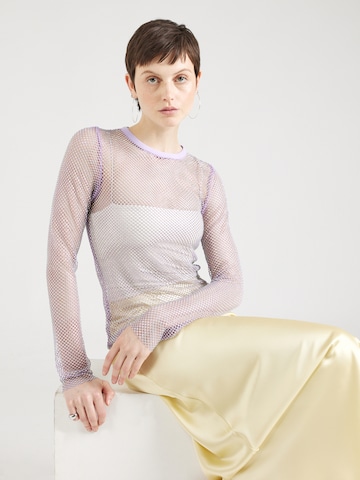 purpurinė Essentiel Antwerp Marškinėliai: priekis