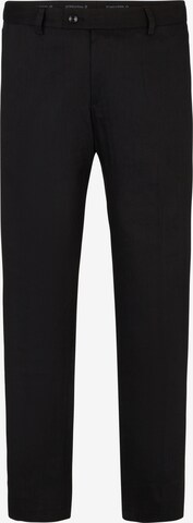 STRELLSON Slim fit Pleated Pants in Black: front