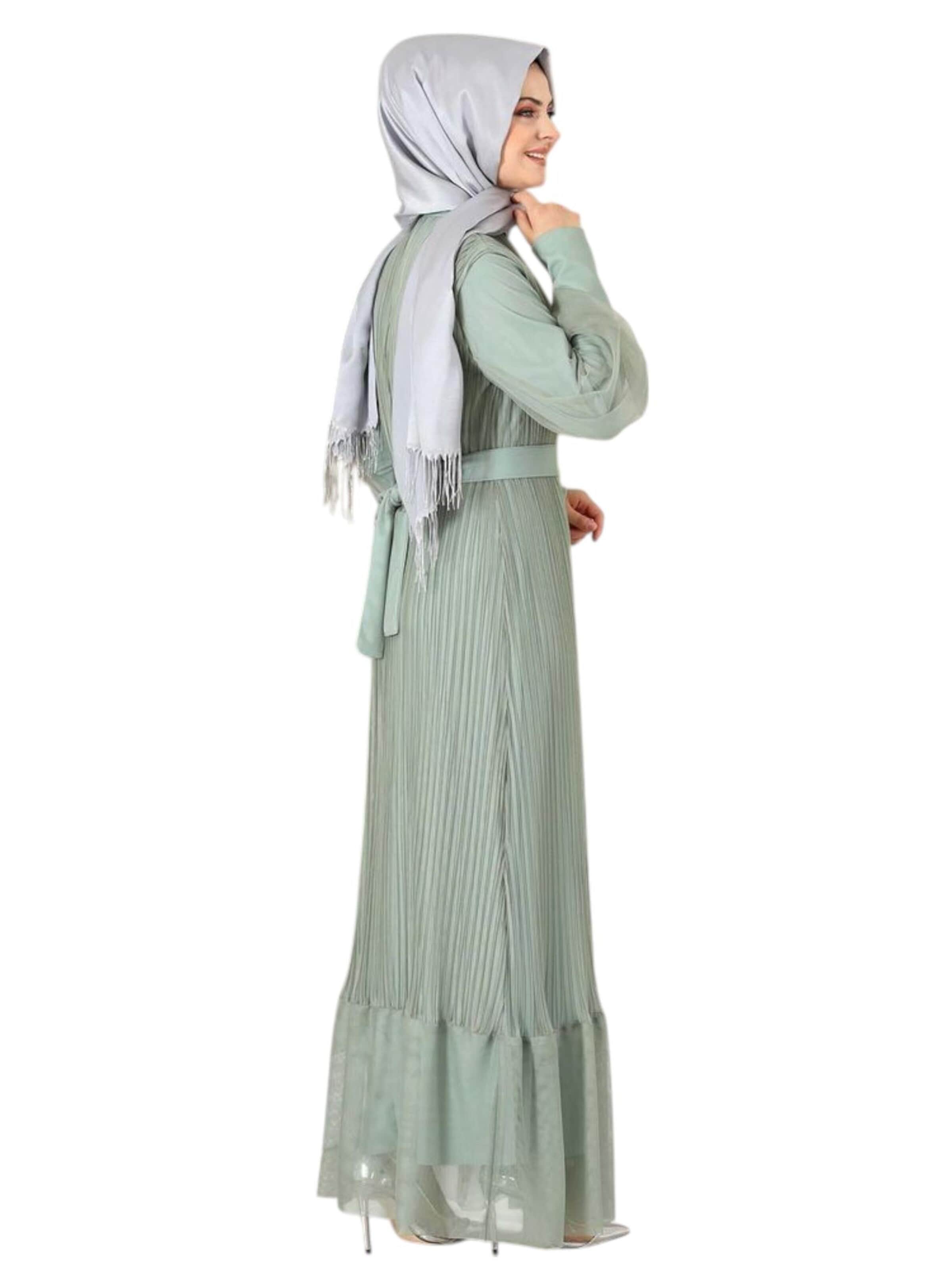 fashionshowcase - Vestido de noche 'BEGÜM' en verde