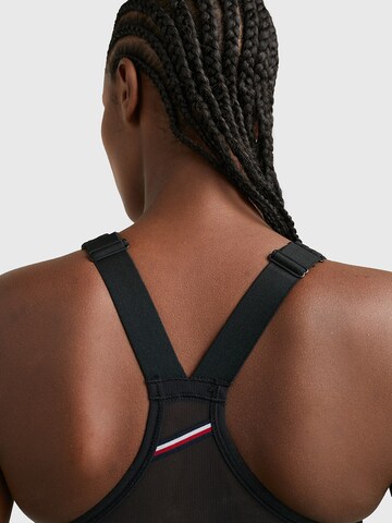 Bustier Soutien-gorge de sport Tommy Sport en noir