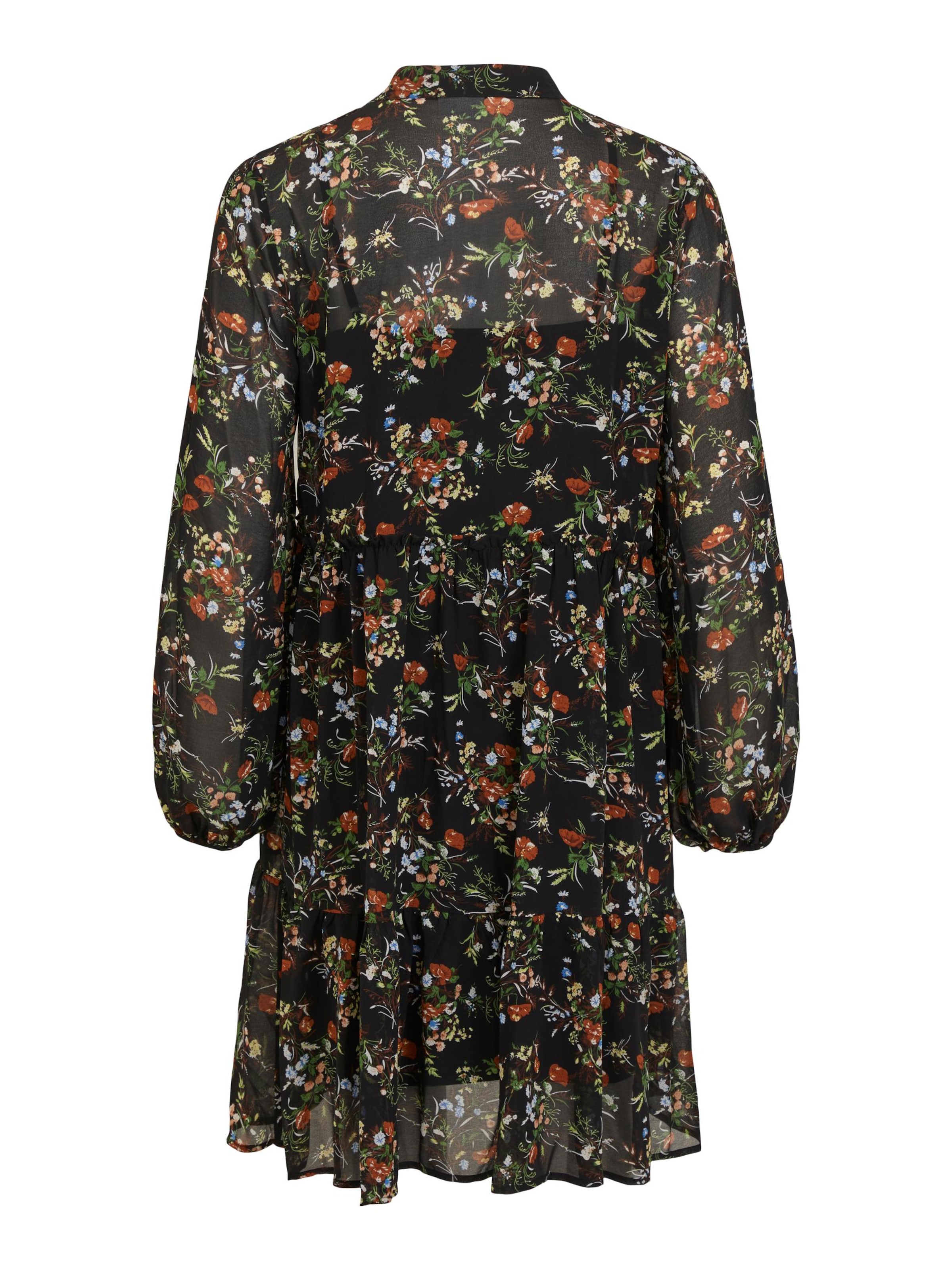 VILA - Vestido camisero en negro