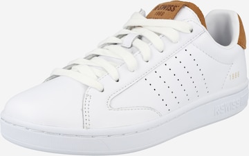 K-SWISS Platform trainers 'Lozan Klub' in White: front