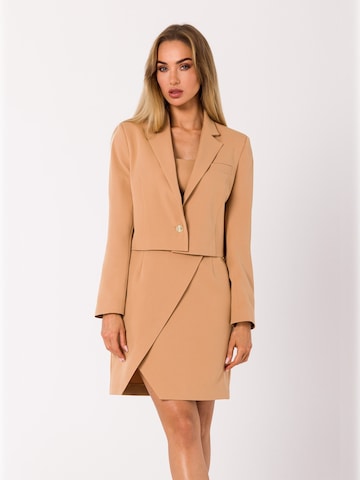 made of emotion - Blazer en marrón: frente