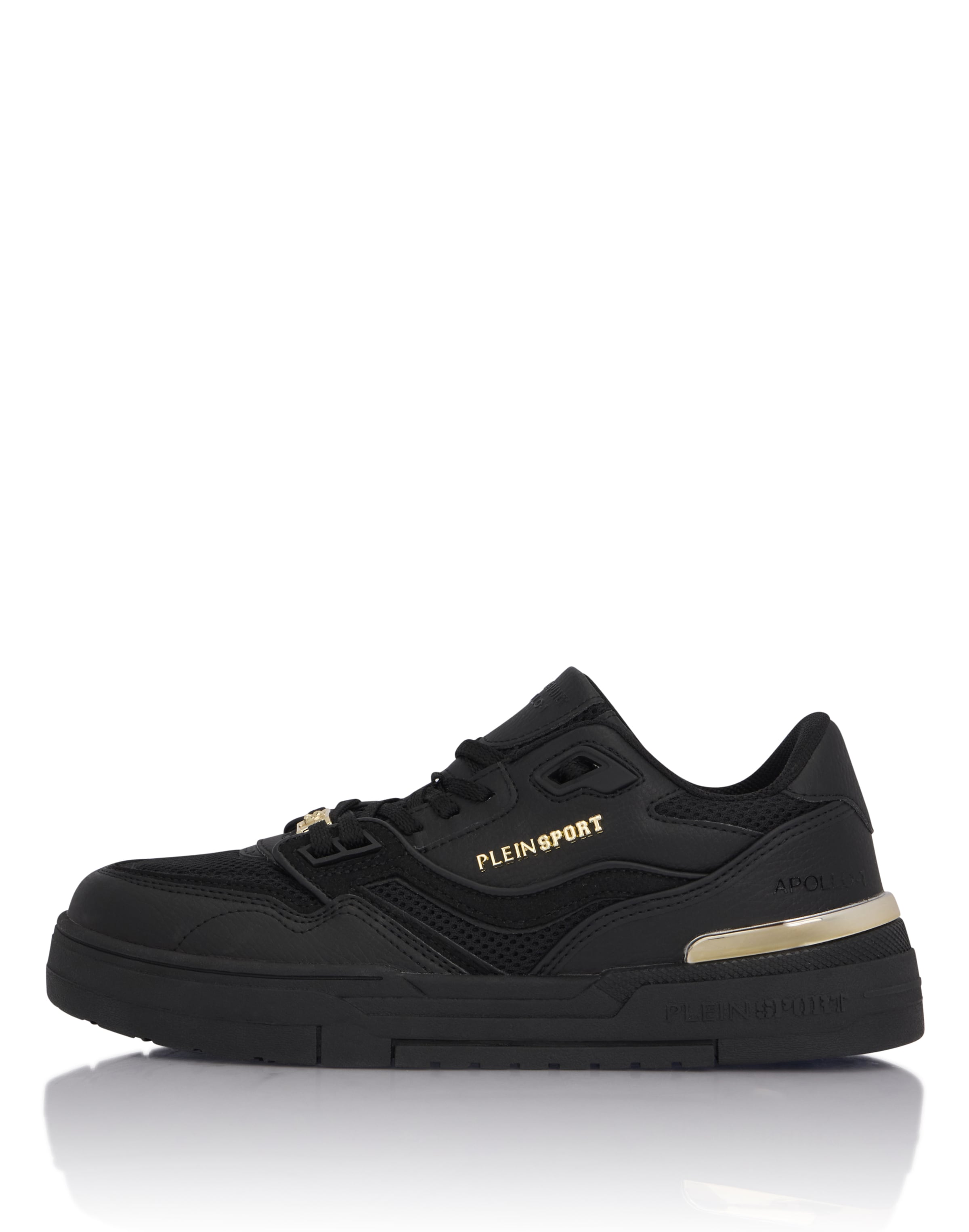 Baskets basses 'Apollo-1' Plein Sport en noir : devant