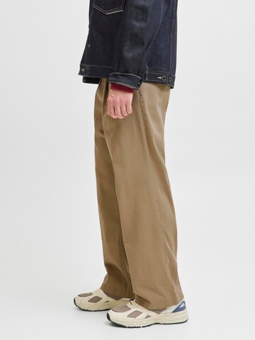 JACK & JONES Wide leg Chino trousers in Brown
