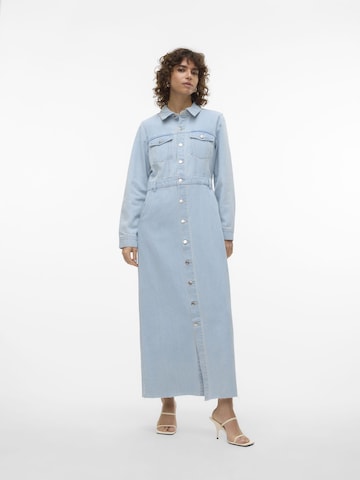 VERO MODA Shirt Dress 'MOLLY' in Blue: front