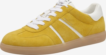 Baskets basses Tamaris en jaune : devant