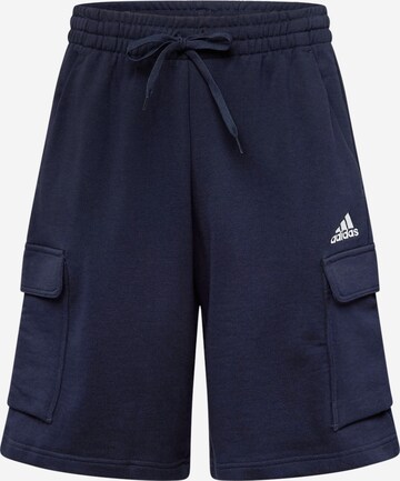 ADIDAS SPORTSWEAR - Pantalón deportivo 'Essentials' en azul: frente