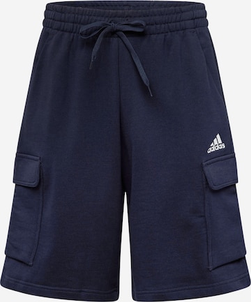 Pantalon de sport 'Essentials' ADIDAS SPORTSWEAR en bleu : devant