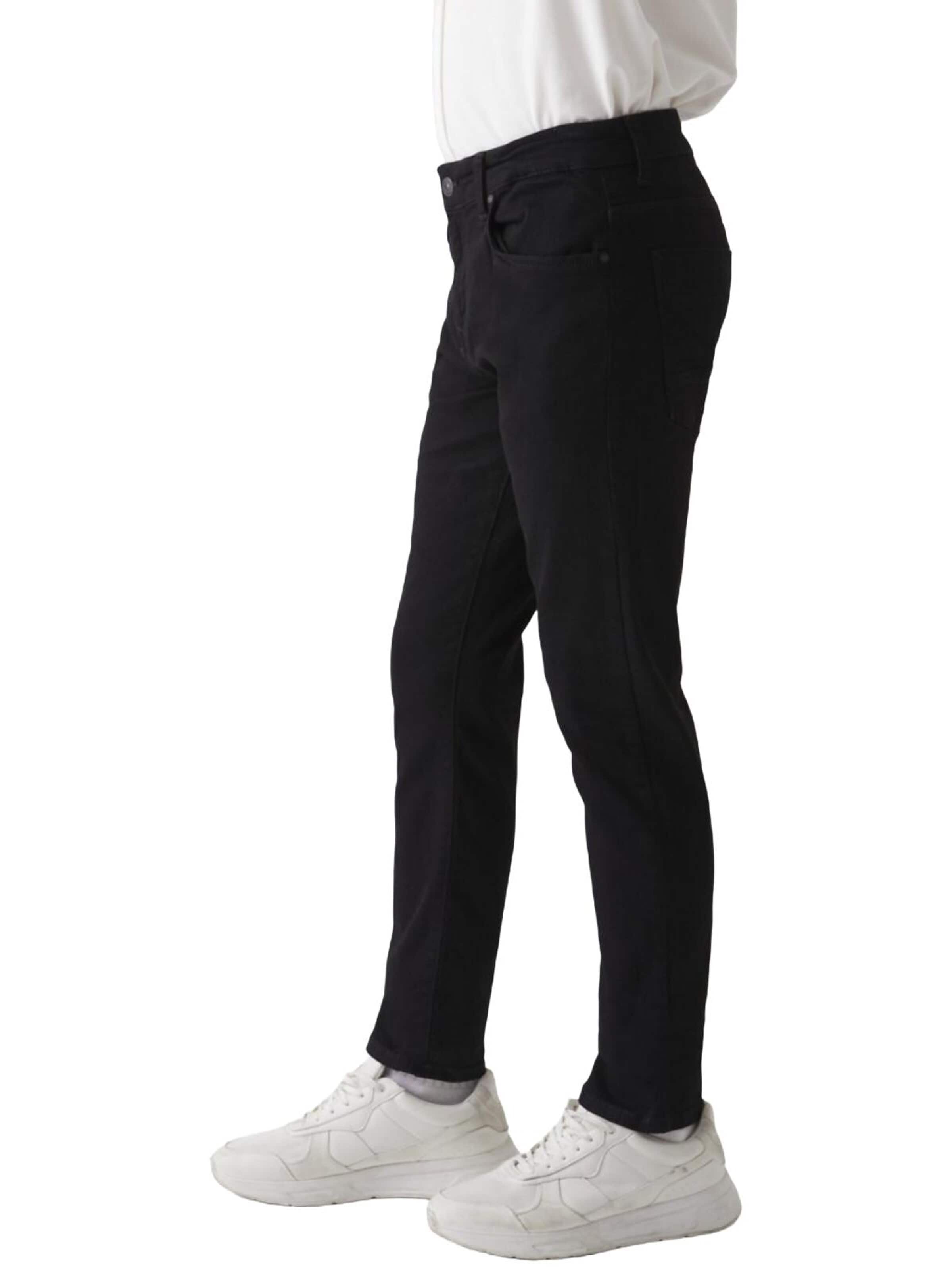 LTB Jeans - Slimfit Vaquero 'LTB Jeans Herren Joshua Skinny Leg Low Waist Jeanshose' en negro