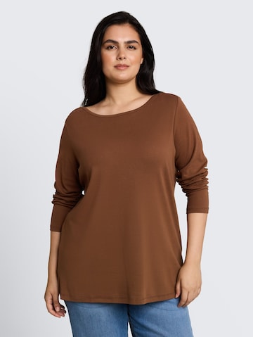 Tom Tailor Women + Футболка в Коричневый: спереди