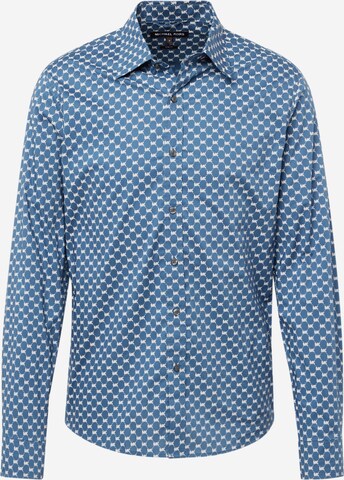 Michael Kors Regular fit Button Up Shirt in Blue: front