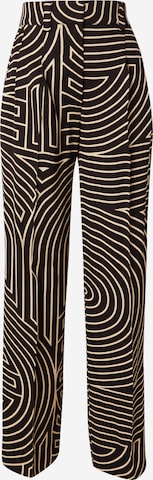 SECOND FEMALE Regular Pleated Pants 'Liven' in Black: front