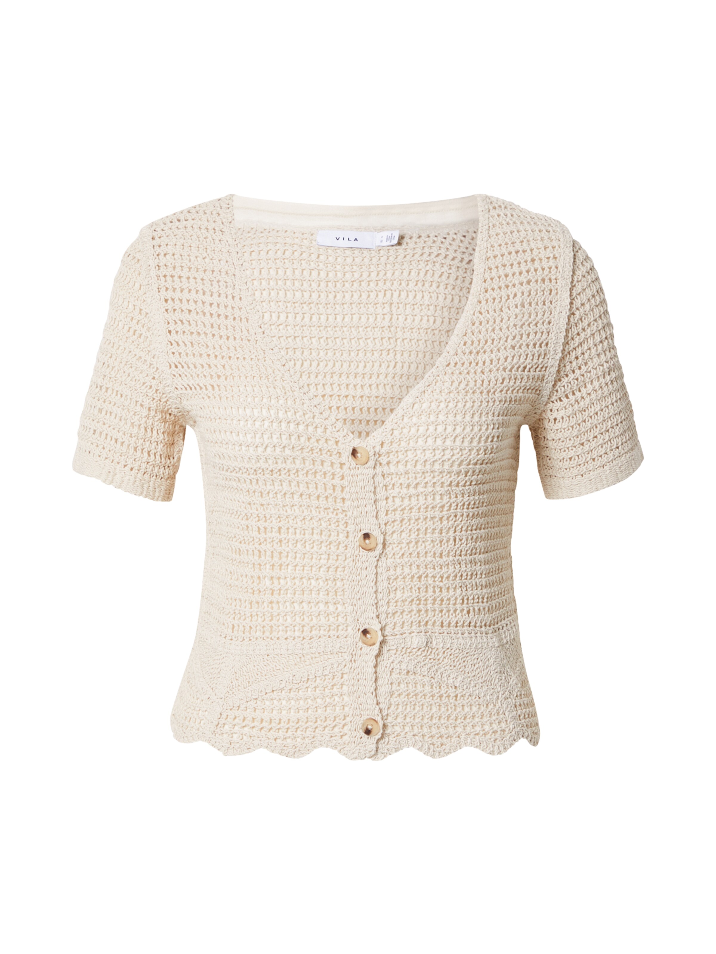 Frauen Pullover & Strick VILA Strickjacke 'MUNO' in Hellbeige - VL79451 Frauen Pullover & Strick VILA Strickjacke 'MUNO' in Hellbeige - VL79451