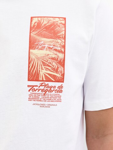 Maglietta 'JORALMERIA PALMS' di JACK & JONES in bianco