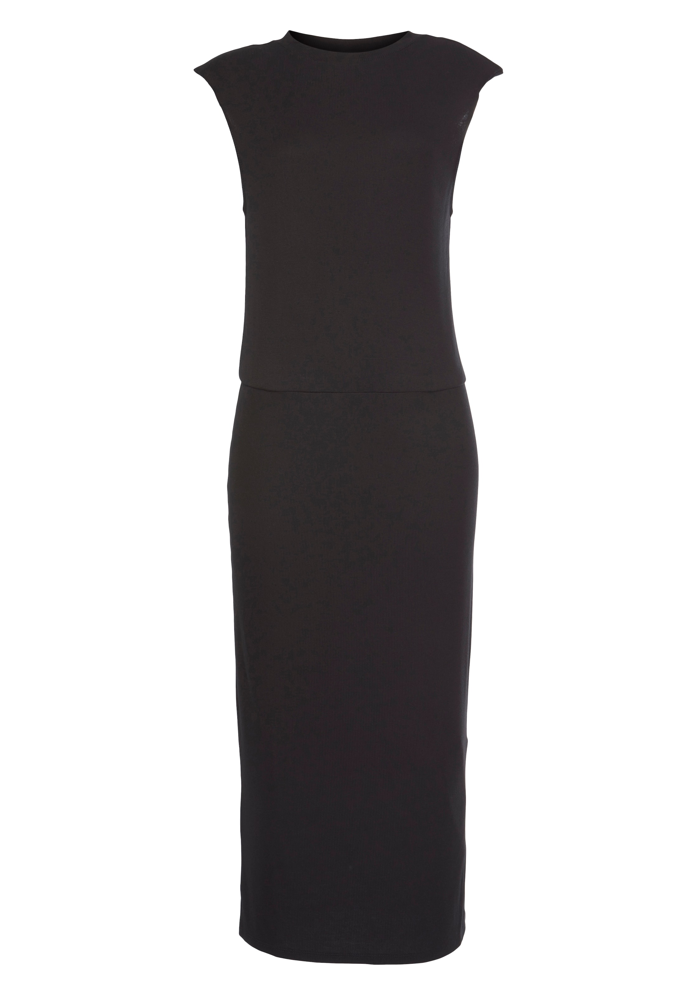 LASCANA - Vestido de punto en negro: frente