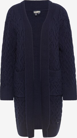 DreiMaster Vintage Knit Cardigan in Blue: front